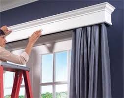 Measuring 17 h x 50 w it offers a 3 rod pocket good for use with either a continental or standard rod. How To Build Window Cornices Diy Family Handyman