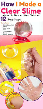 How To Make Clear Slime With And Without Borax How To Make Slime
