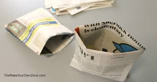 To get started, she stuffed a paper bag with various grocery bags. Recycle Old Newspapers To Make Your Own Bags