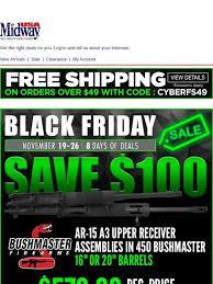 Midwayusa Black Friday Deals Continue Save 100 On 450