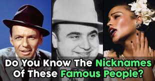 This answers first letter of which starts with o and can be found at the end of s. Do You Know The Nicknames Of These Famous People Quizpug