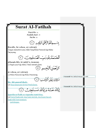 Surah ini diturunkan dimekkah yang terdiri dari 7 ayat dan surah pertama yang dibaca seseorang. Doa Al Fatihah Latin