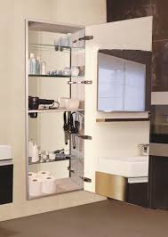 The Sidler Tall Mirror Cabinet Reveals A Styling Shelf When Opening The Double Sided 60 Long Full Length Mirror Cabinets Adjustable Shelving Styling Shelves