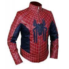 Spider Man 2 Leather Jacket By Estyleather On Etsy Jackets Leather Jacket Red Jacket Leather