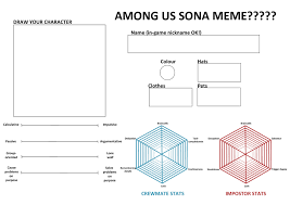 Among Us Sona Template Made By One Of My Friends Tho Or Idk He Sent It To Me D Amongus