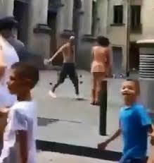 I want to talk about one of the most common sticking points guys. Sinister Moment Naked Woman Walks Out Of A Public Toilet In Barcelona Before Being Shoved Back Inside By A Shirtless Man