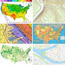 types of maps political physical google weather and more