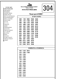 Societatea de transport bucurești este principala companie de transport public de persoane din bucurești și județul ilfov. 304 Piata Presei Libere