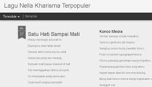 Satu Hati Sampai Mati Nella Kharisma Terbaru For Android Apk Download Bila tidak berhasil, coba untuk mengilangkan tanda kutip, misal: