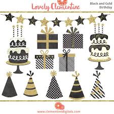 Black And Gold Birthday Cake Clipart Black And Gold Birthday Clip Art Images Cake Clip Art Party Clip Art Instant Download Birthday Clips Gold Birthday Birthday Clipart