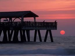 A sunrise timelapse to start your monday morning! Sunrise At The Pier Tybee Island Georgia Usa Photographic Print Joanne Wells Allposters Com