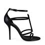 Profile Picture of Saint Laurent Cassandra full black matte leather heel sandals (@modadiandrea.com) on Google