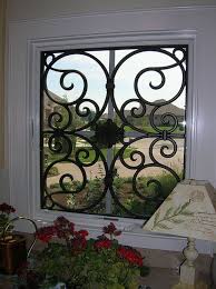 Faux Iron Window Insert Faux Iron Window Wrought Iron Decor Faux Iron
