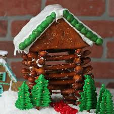 Make a pretzel log cabin. Tasty Edible Lincoln Log Cabin With Homemade Pretzels Facebook