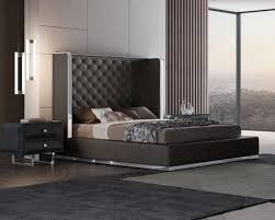 Wood sleigh bed sleigh beds king size bedroom sets queen bedroom dream bedroom master bedrooms royal bedroom white bedrooms pretty bedroom. Whiteline Bck1356pdgry3set 2 961 53 Luxury Bedroom Master Modern King Bed Luxurious Bedrooms
