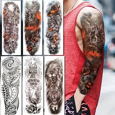 Di pretty likkle tattoo pon yuh. 3d Mars God Hero Of Sparta Full Arm Temporary Tattoo Sticker For Men Women 48x17cm Large Fake Tattoo Big Body Art Tatoo Ares Buy At The Price Of 1 69 In Aliexpress Com