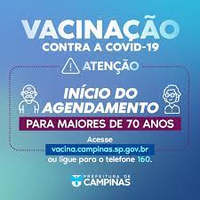 O agendamento será interrompido quando chegar ao limite das vacinas disponíveis e será imediatamente reaberto conforme o município receber mais doses. Prefeitura Municipal De Campinas Beitrage Facebook