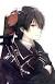 Child Anime Boy With Black Hair And Red Eyes