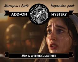 Add-on Clue Pack No.12 for Bible Game 'message in a Bottle'. Mystery No. 12 