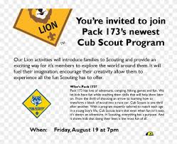 Set of vector mountain and outdoor adventures logo. Attention All Kindergarten Boys Join Cub Scouts Lion Clipart 1282559 Pikpng