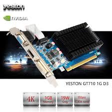 Yeston Geforce Gt 710 Gpu 1gb Gddr3 64 Bit Gaming Desktop Computer Pc Video Graphics Cards Support Pci Graphic Card Desktop Computers Gaming Desktop