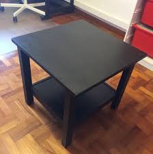 Free shipping for many products! Ikea Hemnes Side Coffee Table Black Brown Solid Wood Furniture Home Living Furniture Tables Sets On Carousell