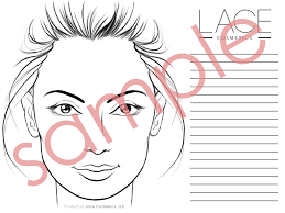 Face Chart Pdf Lace Cosmetics