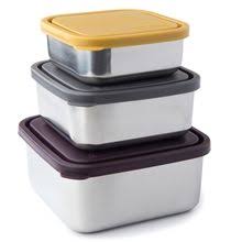 Find your metal packaging solution here with a wide selection of tin containers. Square Nesting Trio Stainless Steel Food Container Reusable Food Storage Leak Pro Stainless Steel Food Containers Food Containers Food Storage Container Set