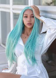 Blue Color Wigs Wig Is Fashion