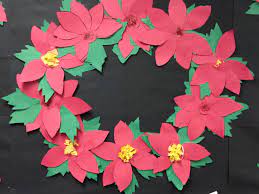 Pointsettias Christmas Paper Craft Read The Legend Of The Poinsettia By Tomie Depaola Retelling Of A Mexican Tale Tracers For Students For Green Leave