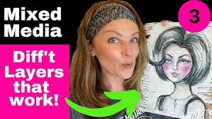 4 VERY unexpected art supplies that WORK 🤷‍♀️ Mixed Media Collage Art  Tutorial for BEGINNERS