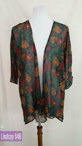 Lularoe Lindsay L Kimono Wrap Style Cover Bnwt Size L