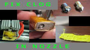 Fix Clog In Nozzle Monoprice Select Mini 3d Printer Youtube