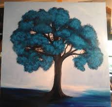 In dieser besonderen zeit notiere ich alles in einem tagebuch. Baum In Blau Mann Aquarellmalerei Moderne Bilder Blau Von Karin Haase Bei Kunstnet
