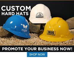 Add A Logo And Start Promoting Your Business In A New Way Custom Hard Hats Hard Hats Custom