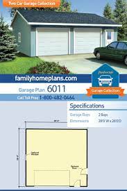 Traditional Style 2 Car Garage Plan Number 6011 Carport Plans Garage Plans Backyard Garage