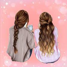 Find the perfect cute best friend drawings stock photos and editorial news pictures from getty images. 17 Art Girl Ideas Art Girl Girly M Girly Art