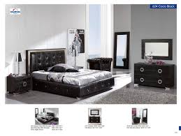 If you want to impress, then this may be the way to go. Esf Coco Contemporary Luxury Black Leather Lacquer Queen Size Bedroom Set 5pcs Esf Coco Black Q Set 5