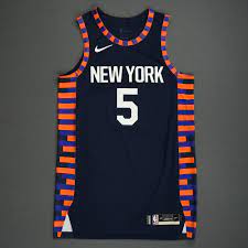 Team releases city edition new york knicks on twitter: Dennis Smith Jr New York Knicks 2019 At T Slam Dunk Game Issued City Edition Jersey Nba Auctions