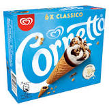 What flavour is classic Cornetto?