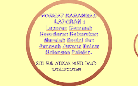 Umum mengetahui bahawa masalah sosial dalam kalangan remaja semakin membimbangkan. Format Karangan Laporan By
