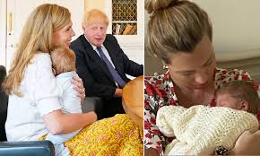 Caroline louise bevan carrie johnson (née symonds; Boris Johnson And Carrie Symonds Share A Photograph Of Their Son Daily Mail Online