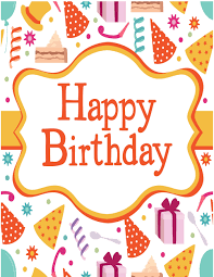 Free printable happy birthday templates. 40 Free Birthday Card Templates á… Templatelab