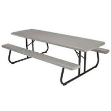 Lifetime Products 96 In Gray Resin Rectangle Folding Picnic Table Lowes Com Foldable Picnic Table Folding Picnic Table Lifetime Tables