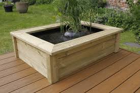 L'eau au jardin n'est plus un symbole de luxe. Kit Bassin En Bois Quadra Wood X L 119 4 X L 90 5 X H 33 8 Cm Jardiland