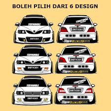 Kereta legend yang kita semua pernah naik waktu belajar memandu dulu. Sticker Kereta Proton Waja Pelbagai Pilihan Design Dan Juga Warna Siap Nombor Plate Yang Boleh Custom Shopee Malaysia