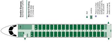 bombardier q400 seat map seating chart flyradius