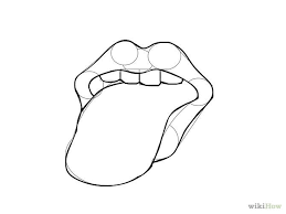 Mouth With Tongue Out Drawing Google Search How To Line Lips Sketch Mouth Drawings