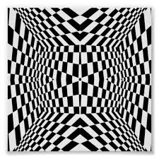 Black And White Optical Black And White Optical Illusion Digital Art Geometric Pattern Op Art Poster Op Art Black White Pattern Pattern
