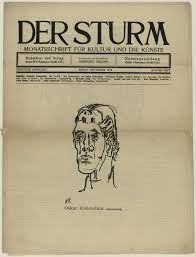 Its format reinforced the active role walden envisioned for his periodical: Moma The Collection Oskar Kokoschka Self Portrait Selbstbildnis In Text Plate Title Page From The Periodical Der Sturm Wochenschrift Fur Kultur Und Kunste Vol 7 No 8 Nov 1916 1916